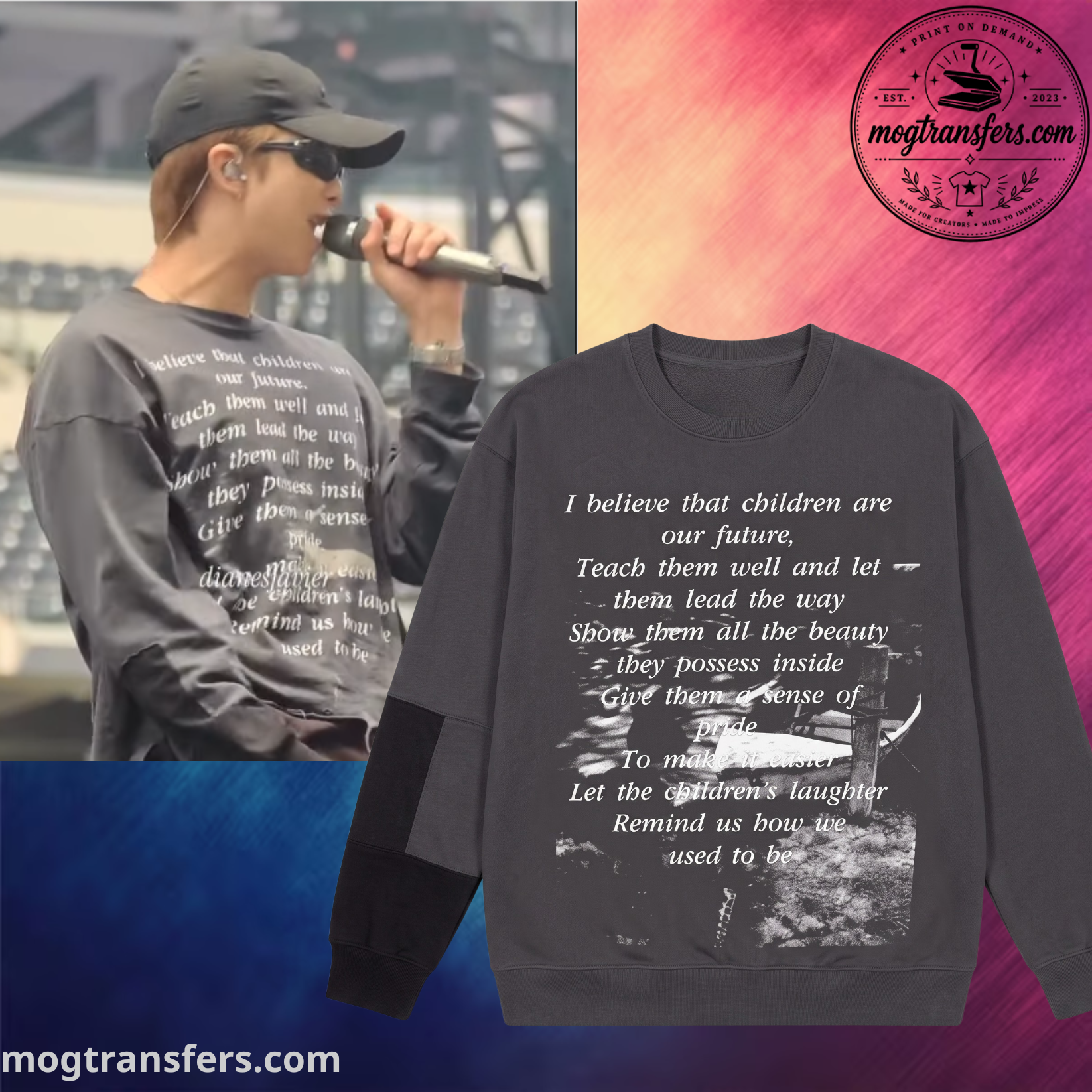 BTS RM Enfants Riches Deprimes Sweatshirt